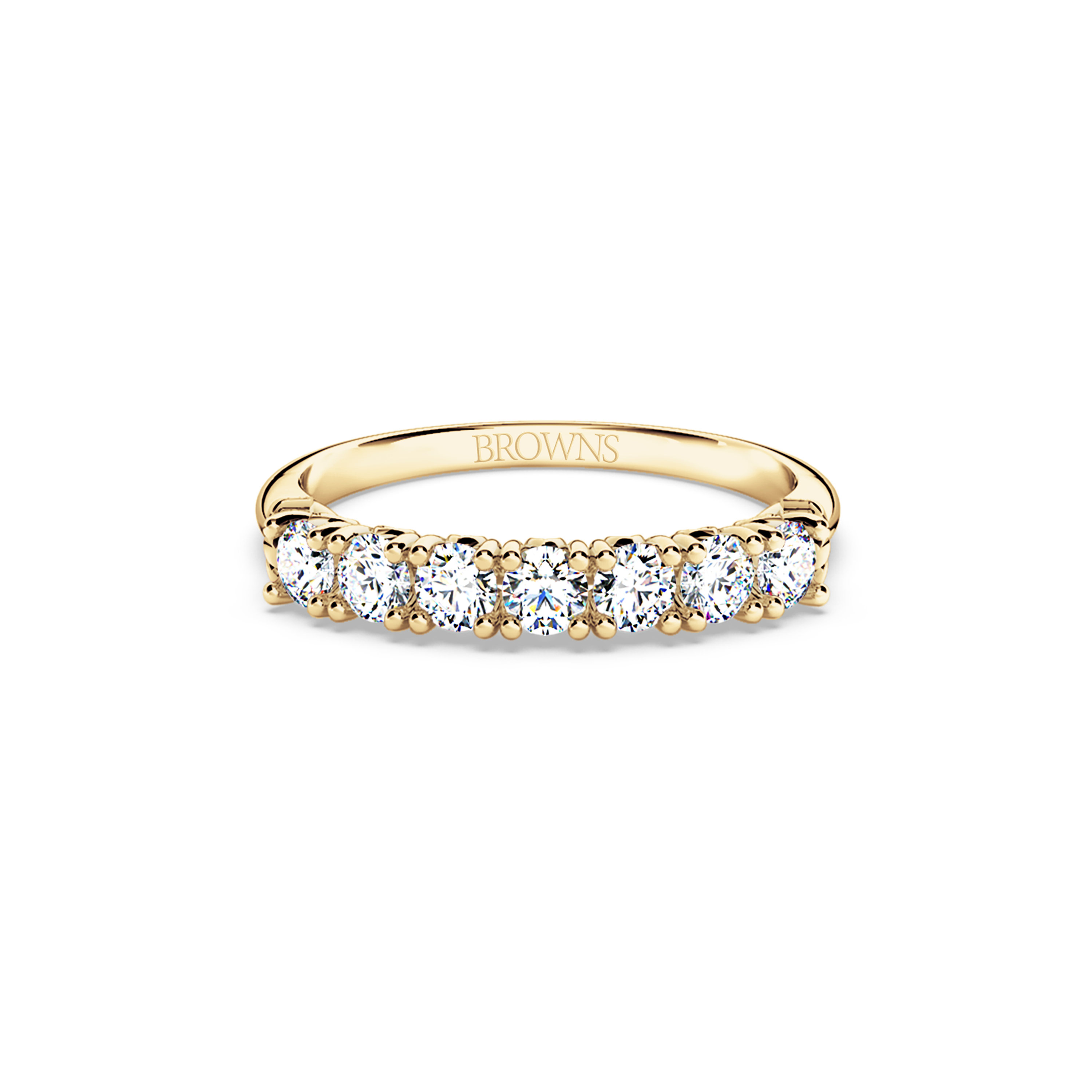 Protea 7-Stone Diamond Whispering Angel Eternity Ring