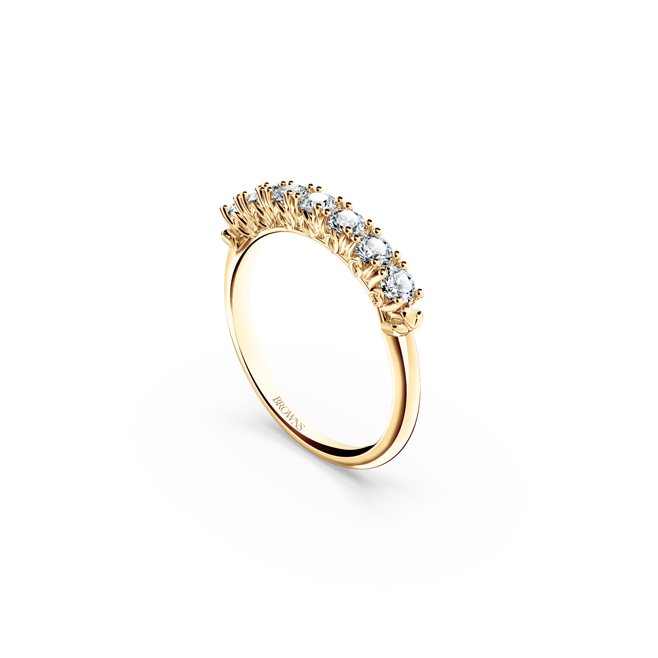 Protea 7-Stone Diamond Whispering Angel Eternity Ring