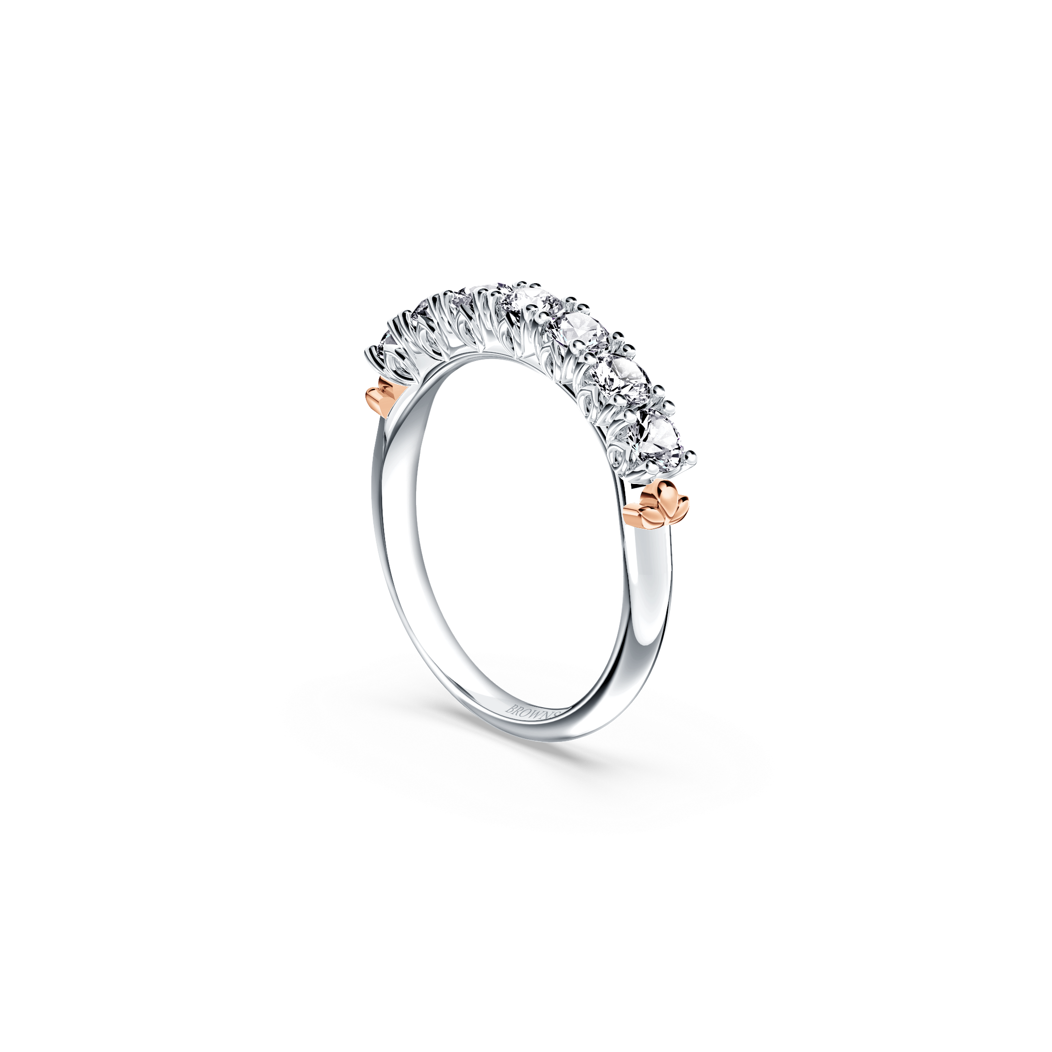 Protea 7-Stone Diamond Whispering Angel Eternity Ring