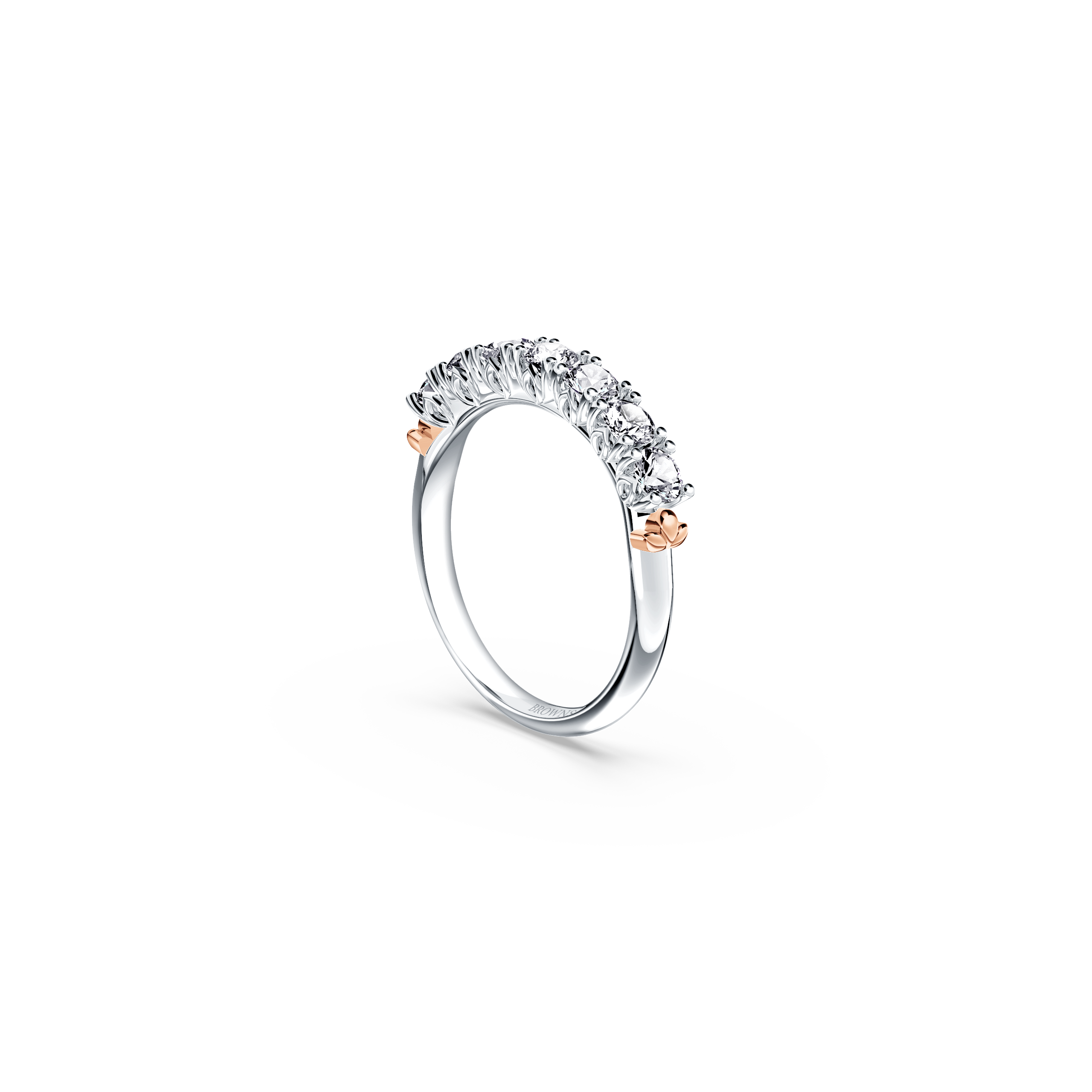 Protea 7-Stone Diamond Whispering Angel Eternity Ring