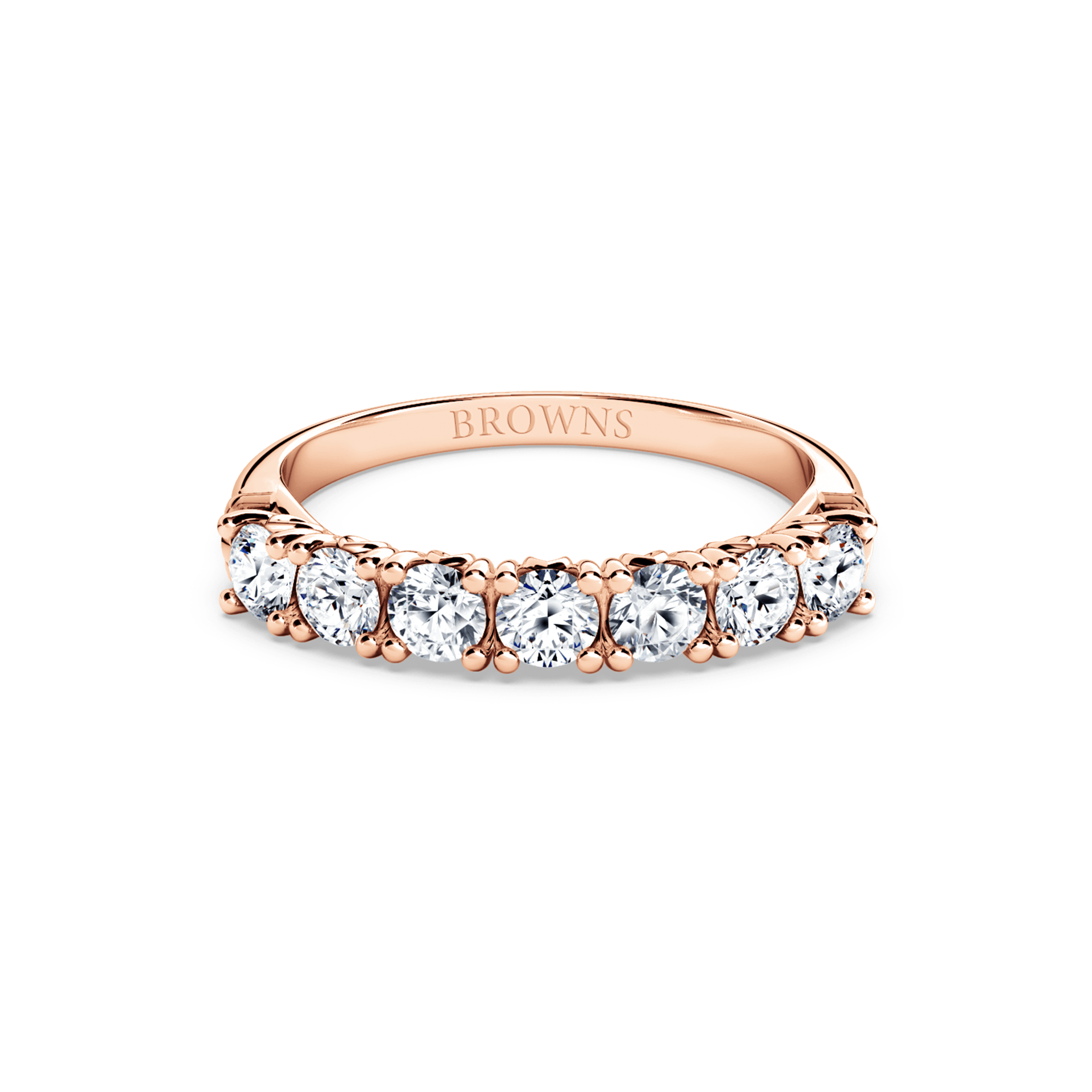 Protea 7-Stone Diamond Whispering Angel Eternity Ring
