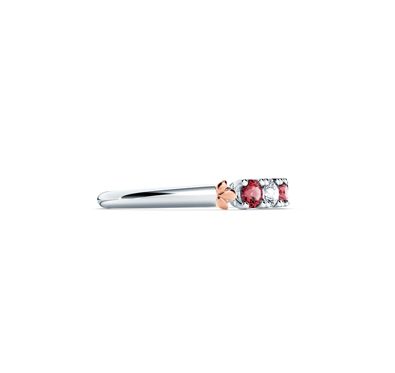 Protea Ruby and Diamond Eternity Ring