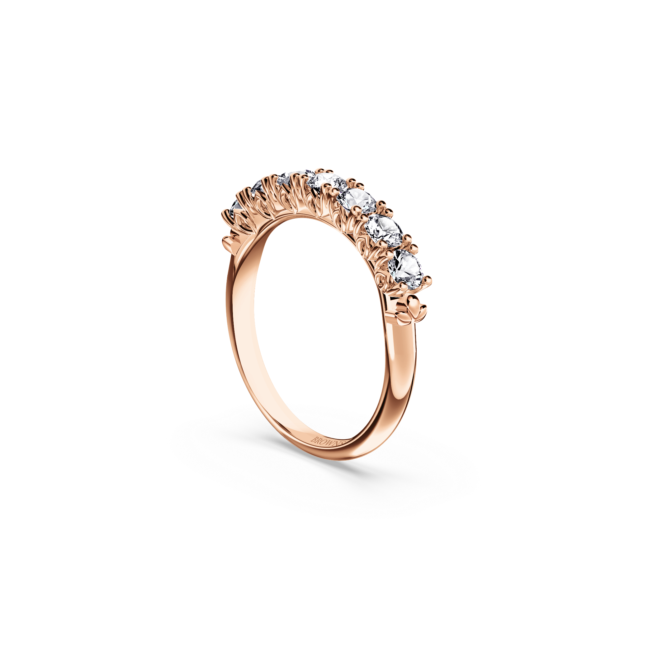 Protea 7-Stone Diamond Whispering Angel Eternity Ring