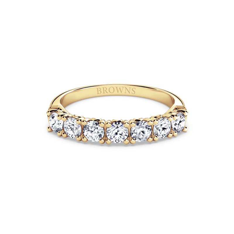 Protea 7-Stone Diamond Whispering Angel Eternity Ring