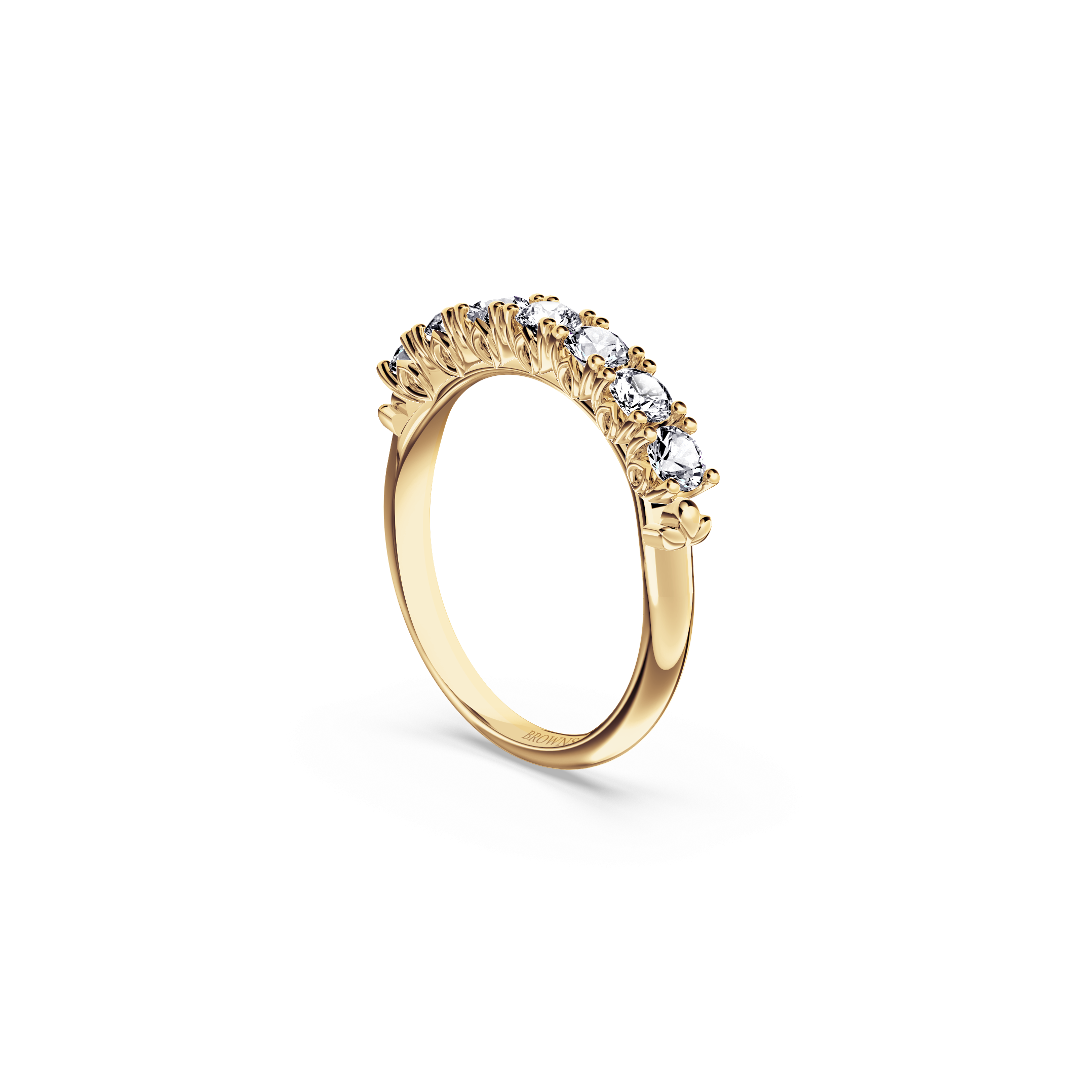 Protea 7-Stone Diamond Whispering Angel Eternity Ring