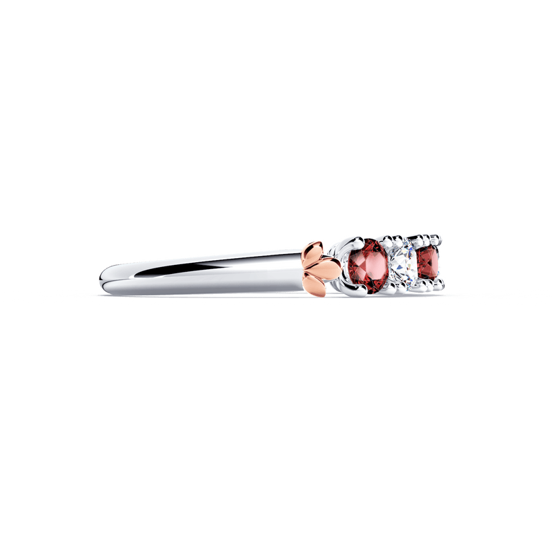Protea Ruby and Diamond Eternity Ring