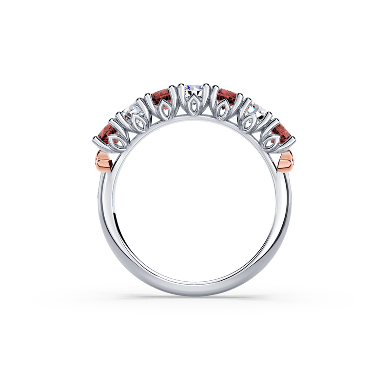 Protea Ruby and Diamond Eternity Ring