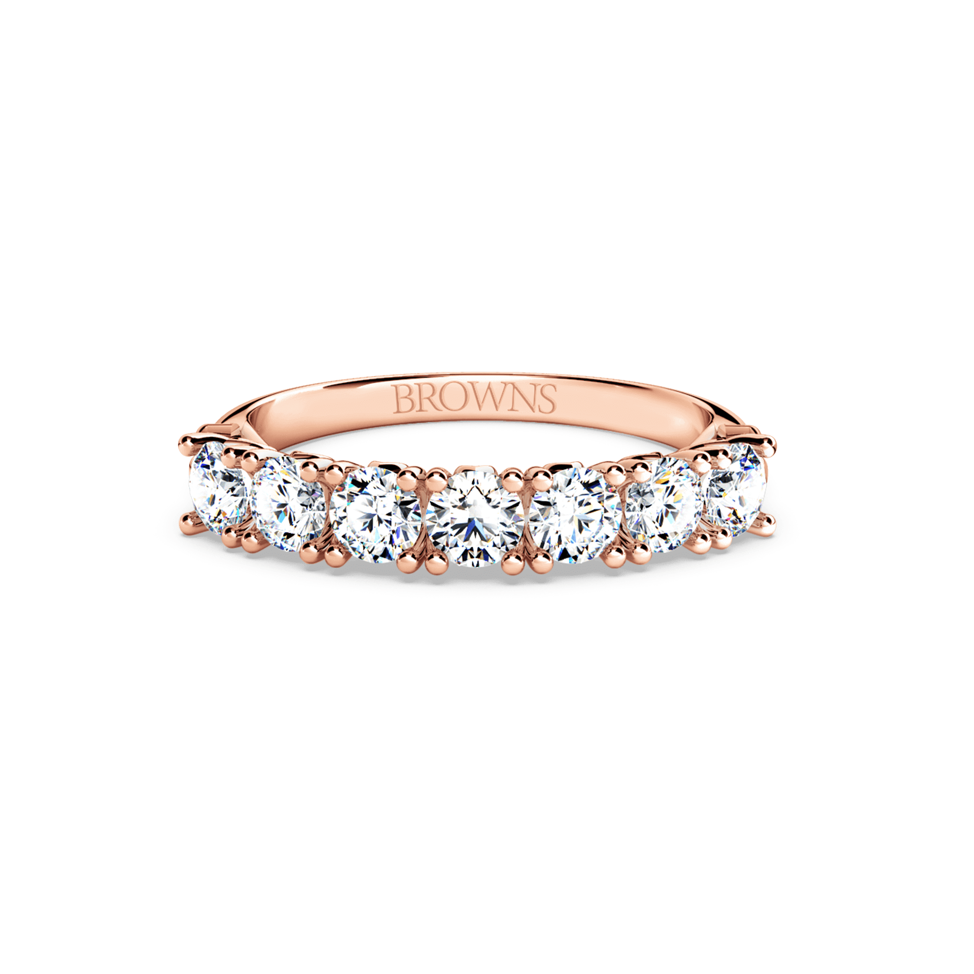 Protea 7-Stone Diamond Whispering Angel Eternity Ring