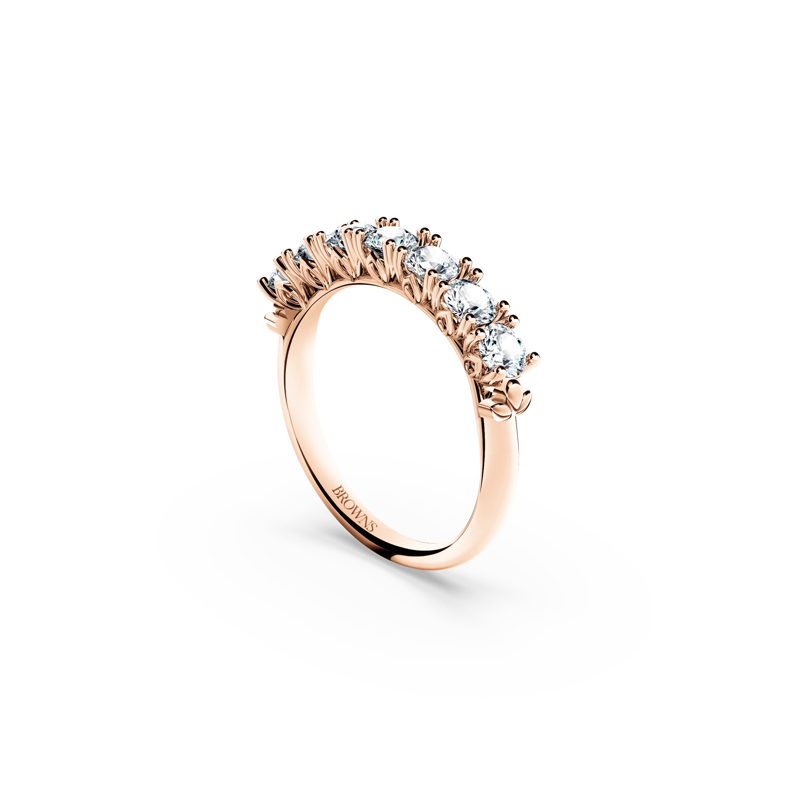 Protea 7-Stone Diamond Whispering Angel Eternity Ring