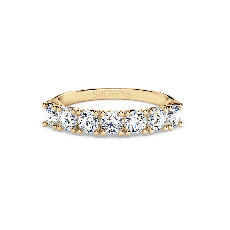 Protea 7-Stone Diamond Whispering Angel Eternity Ring