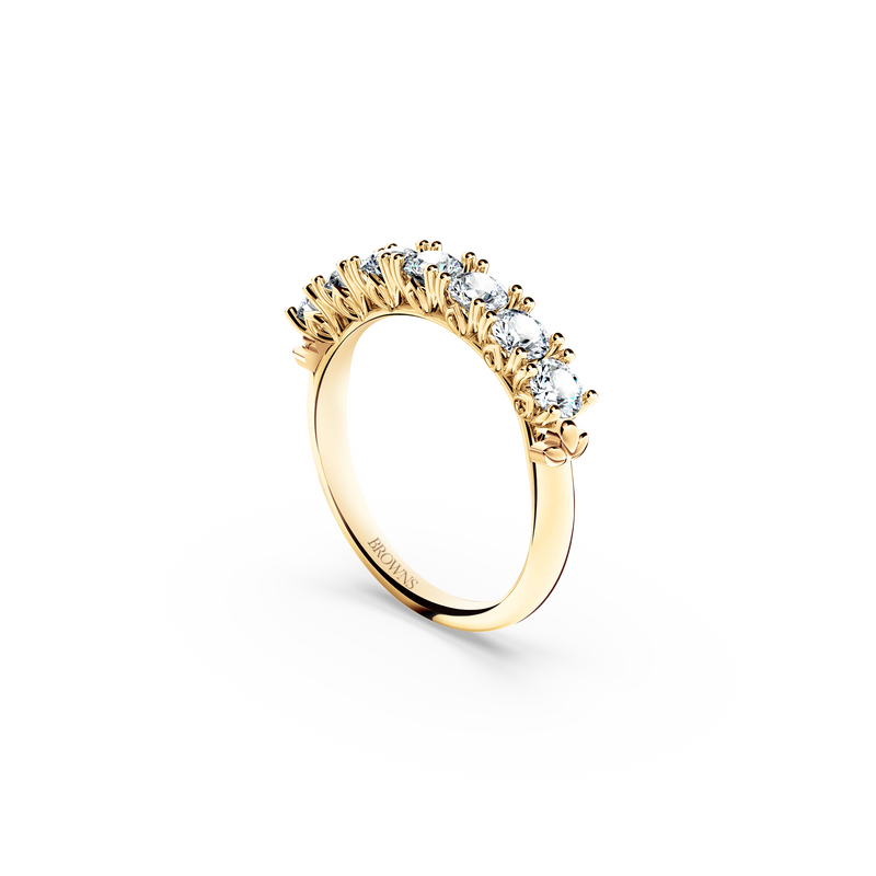 Protea 7-Stone Diamond Whispering Angel Eternity Ring