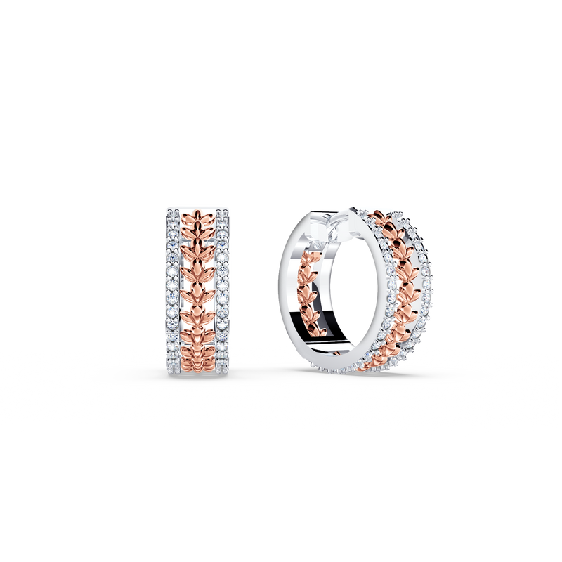 Chorus Diamond Huggie Earrings