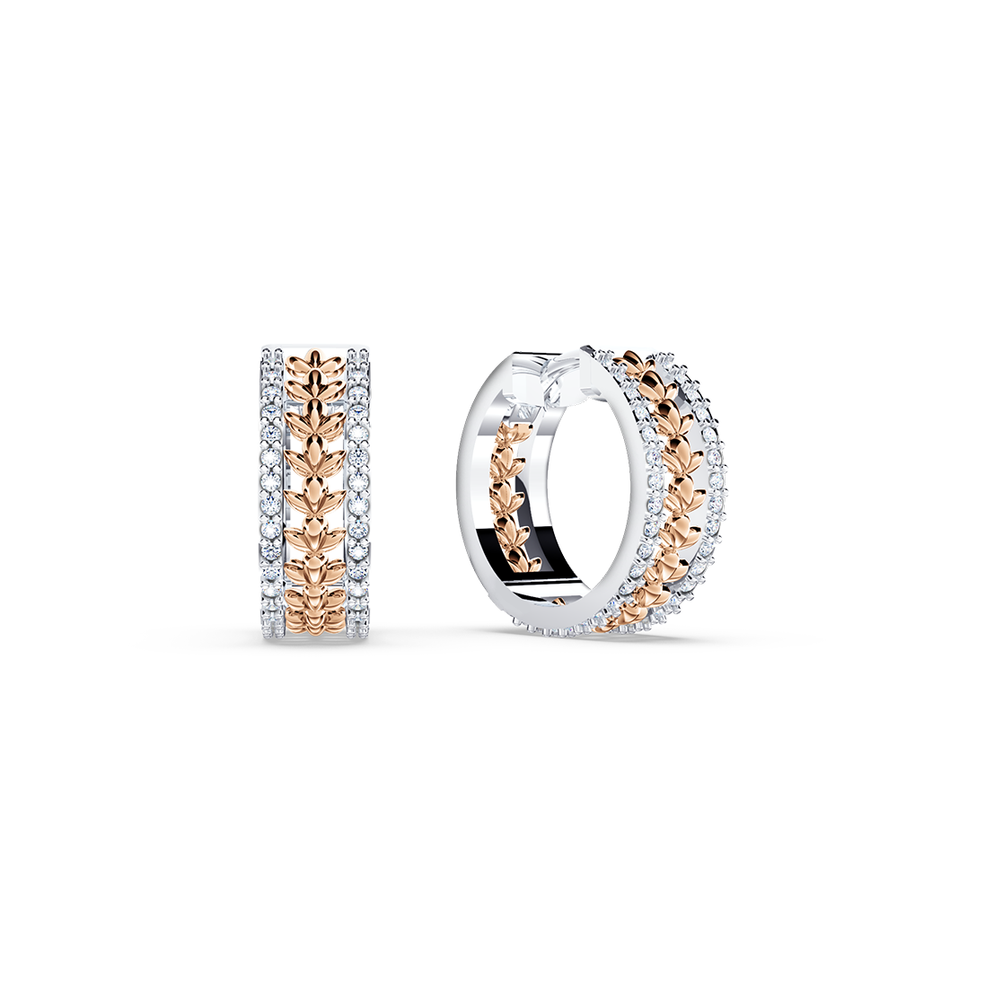 Chorus Diamond Huggie Earrings