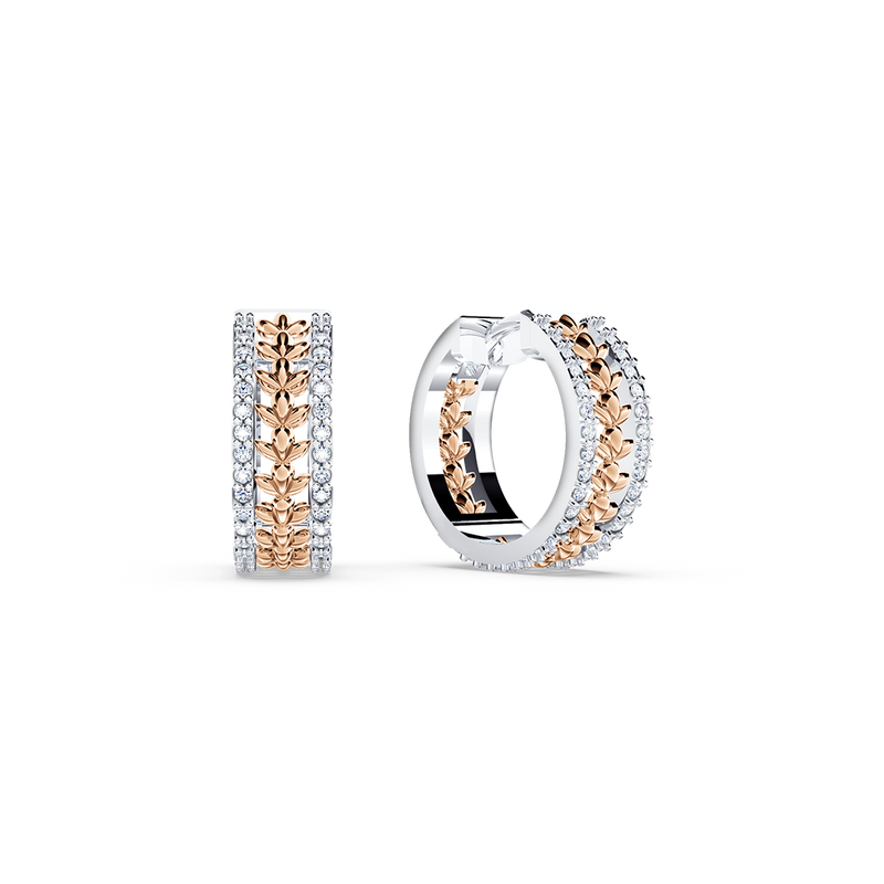 Chorus Diamond Huggie Earrings