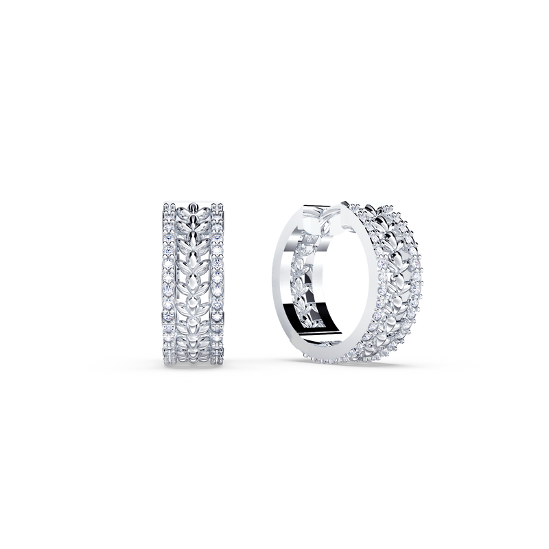 Chorus Diamond Huggie Earrings