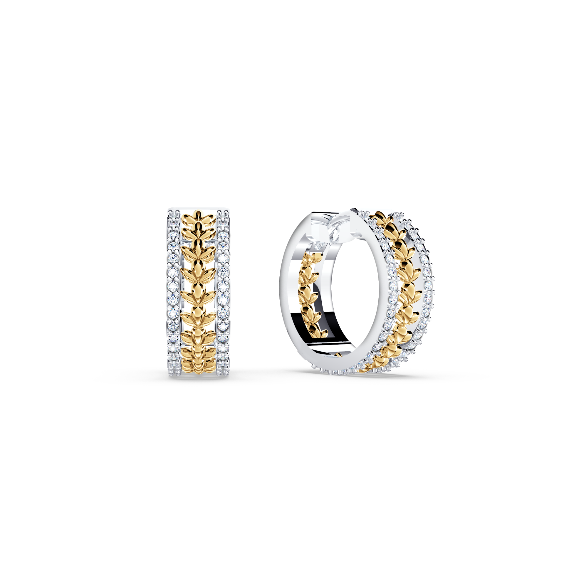Chorus Diamond Huggie Earrings
