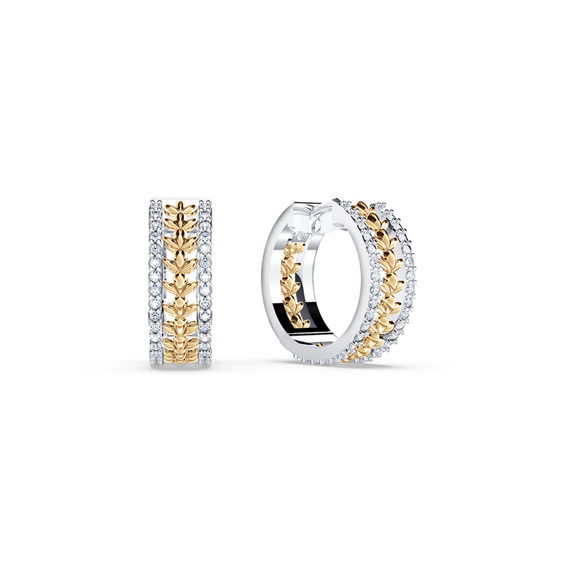 Chorus Diamond Huggie Earrings