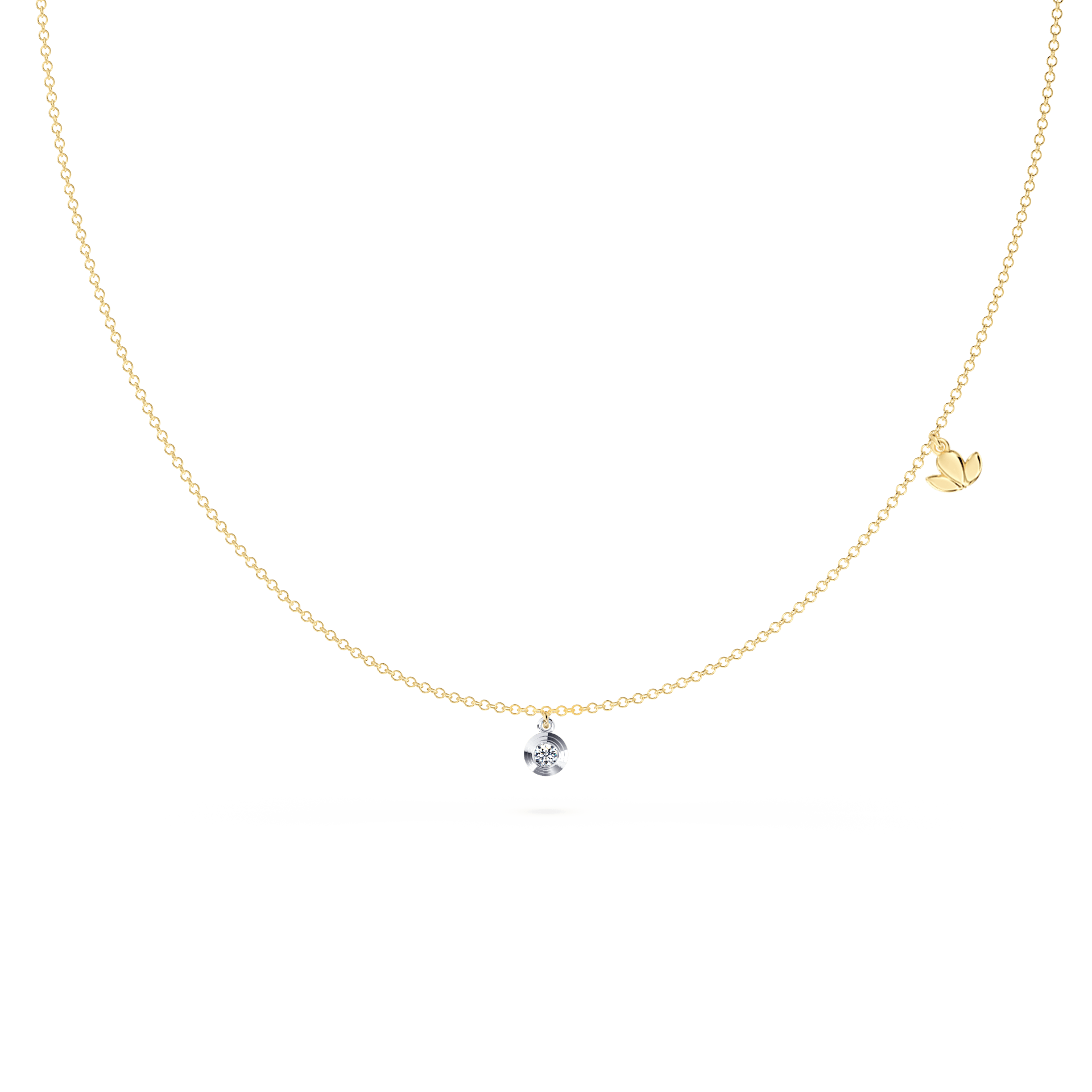 Dancing Angel Diamond Single-Station Necklace