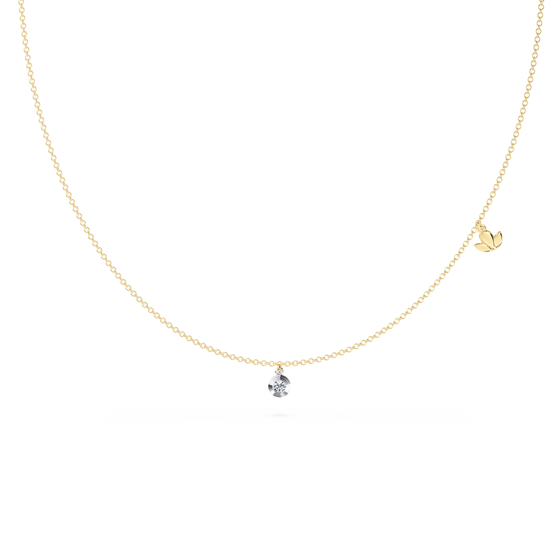 Dancing Angel Diamond Single-Station Necklace