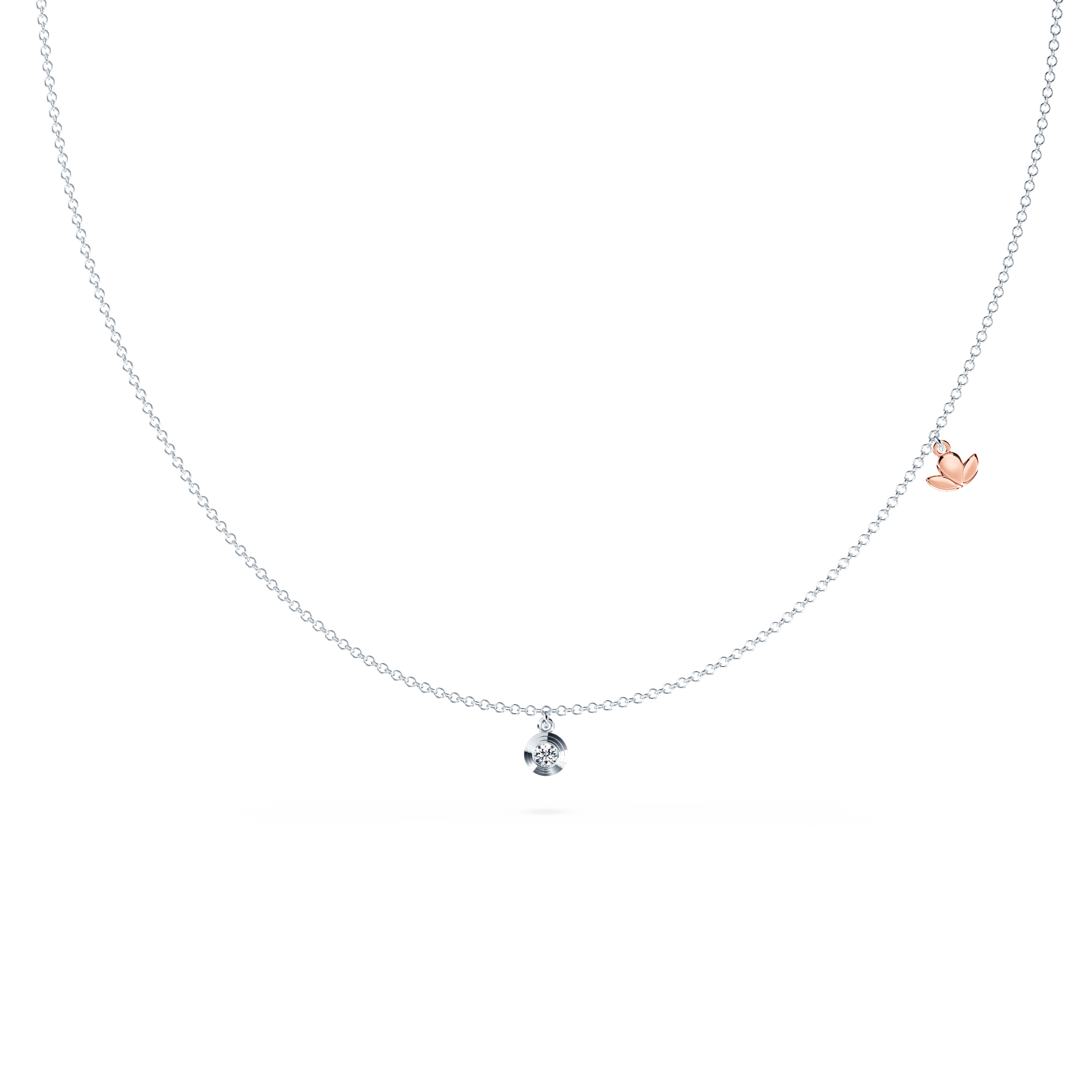 Dancing Angel Diamond Single-Station Necklace