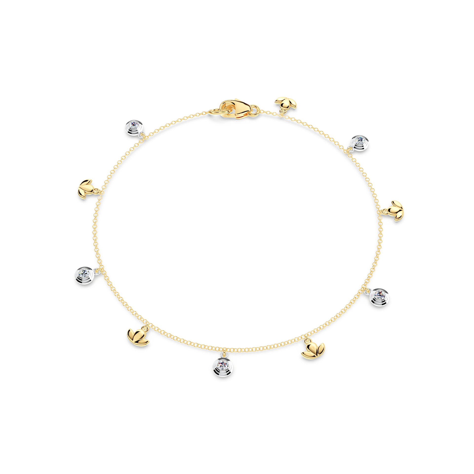 Dancing Angel Diamond Multi-Station Bracelet