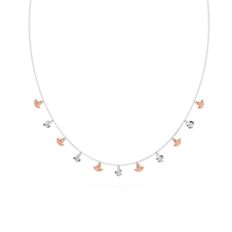 Dancing Angel Diamond Multi-Station Necklace