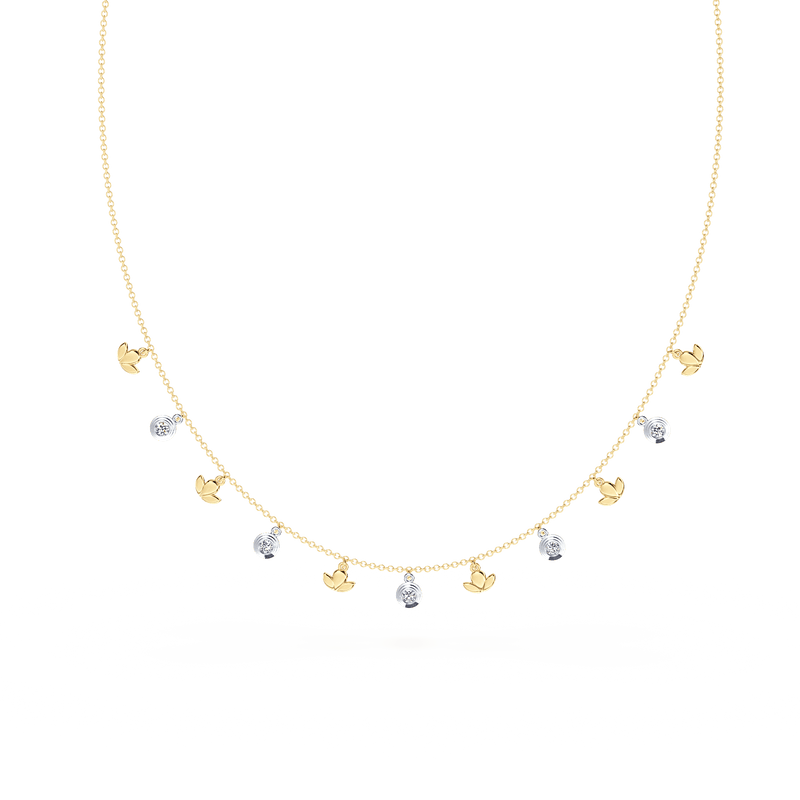 Dancing Angel Diamond Multi-Station Necklace