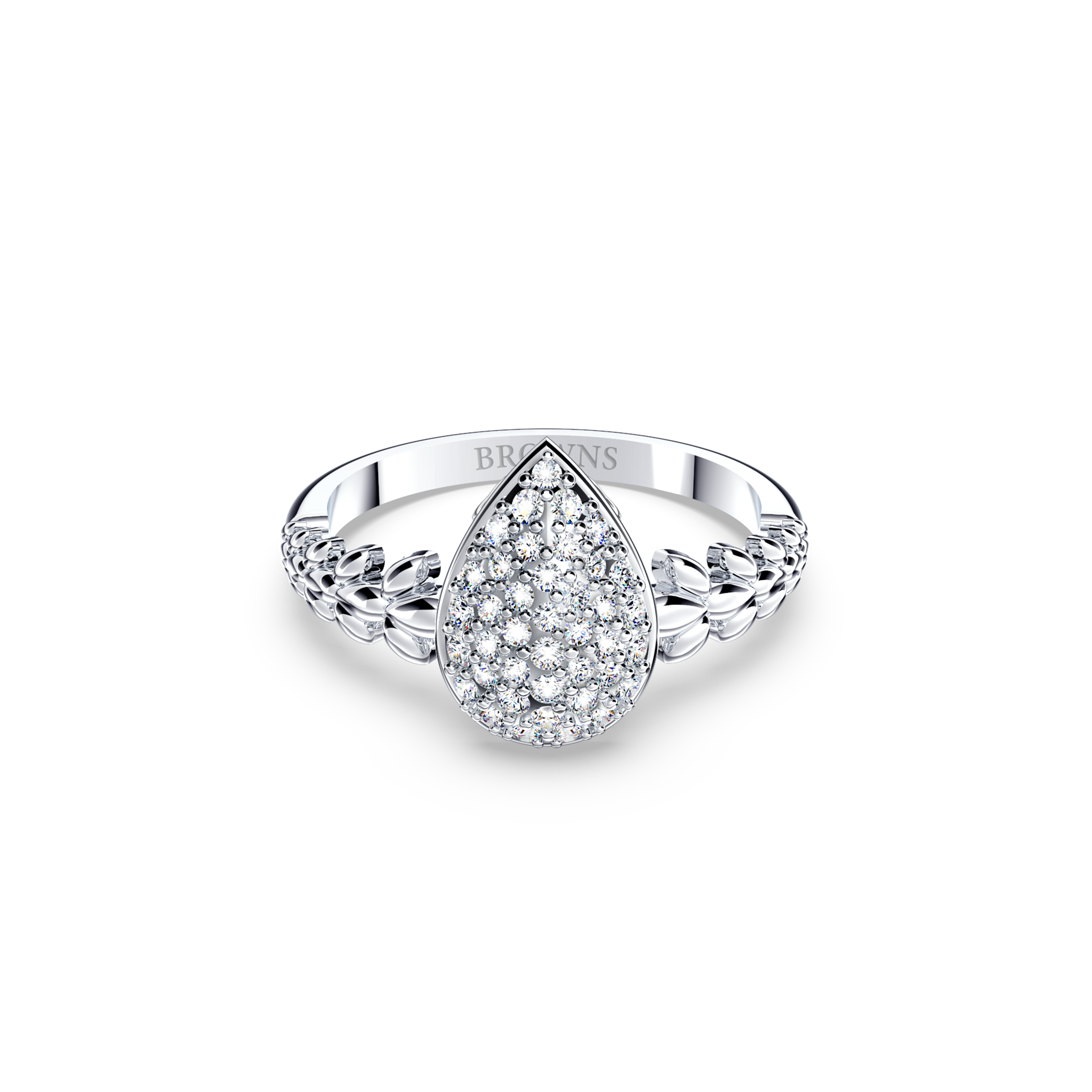 Original Angel Diamond Pavé Ring