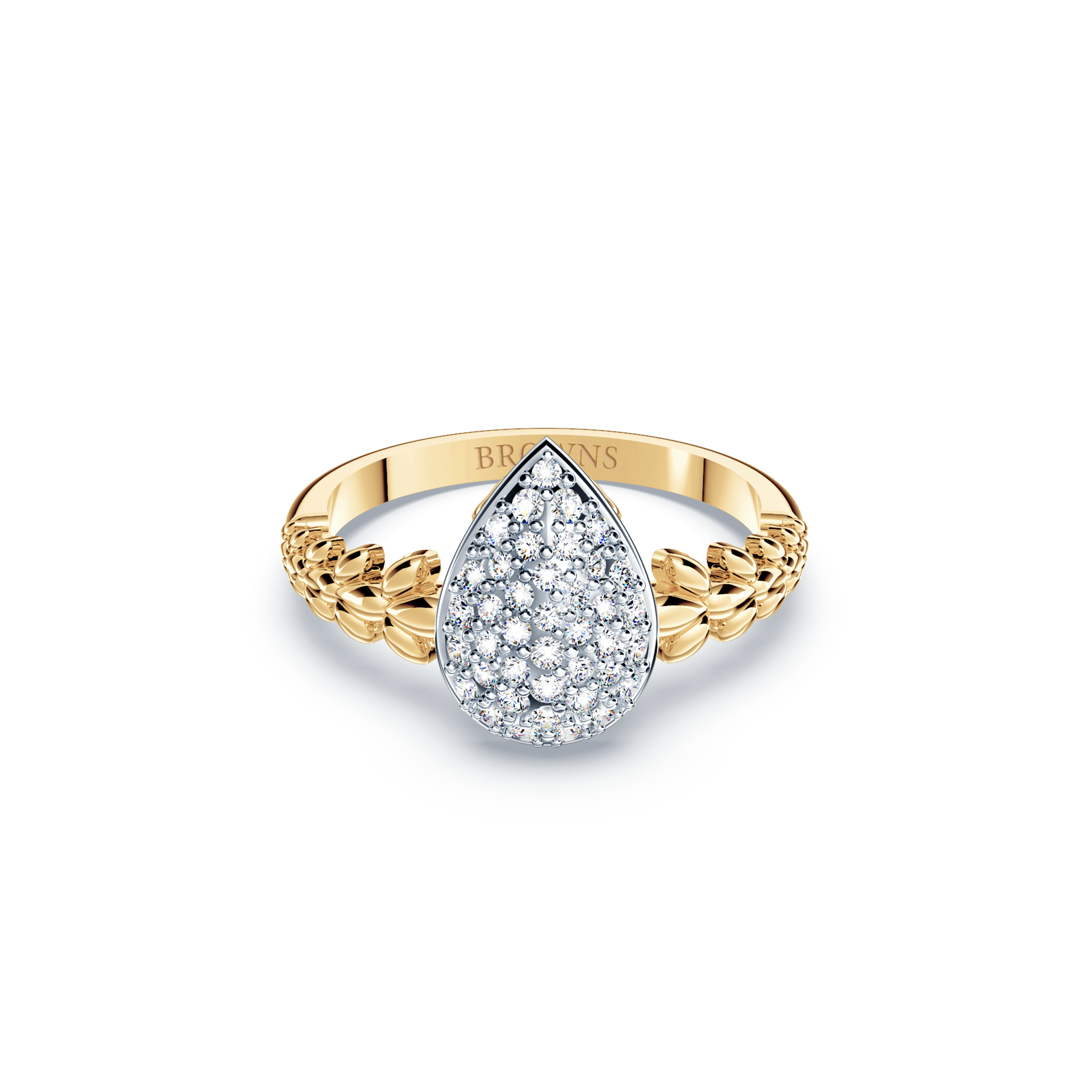 Original Angel Diamond Pavé Ring