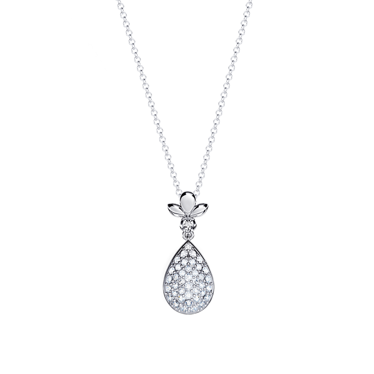 Original Angel Diamond Pavé Necklace