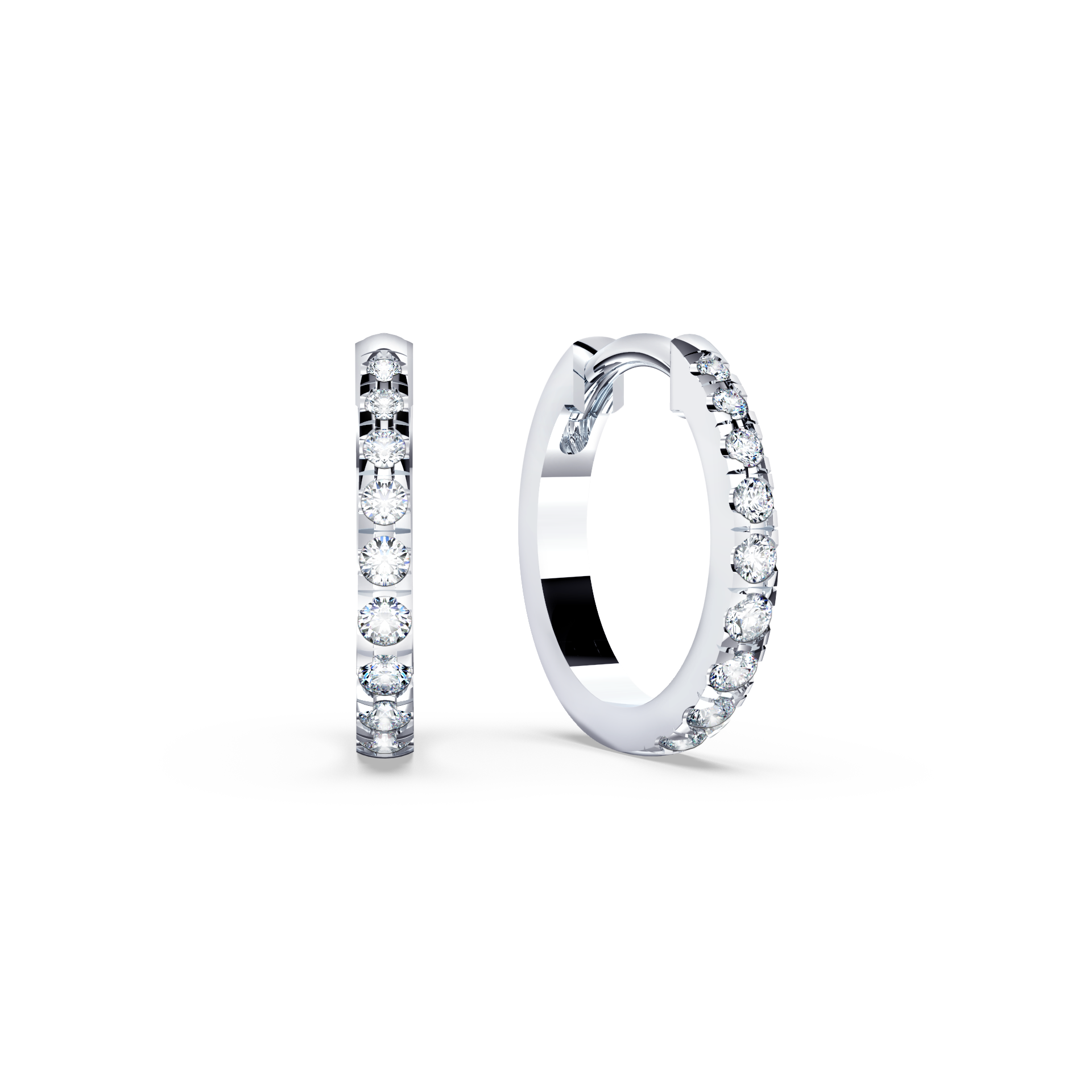Ribbon Hoop Earrings