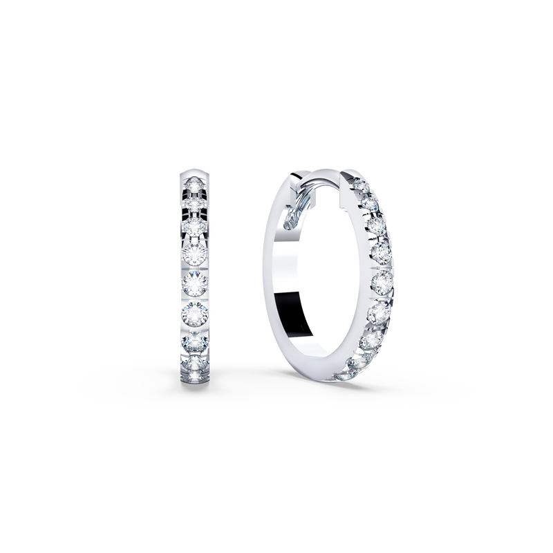 Ribbon Hoop Earrings