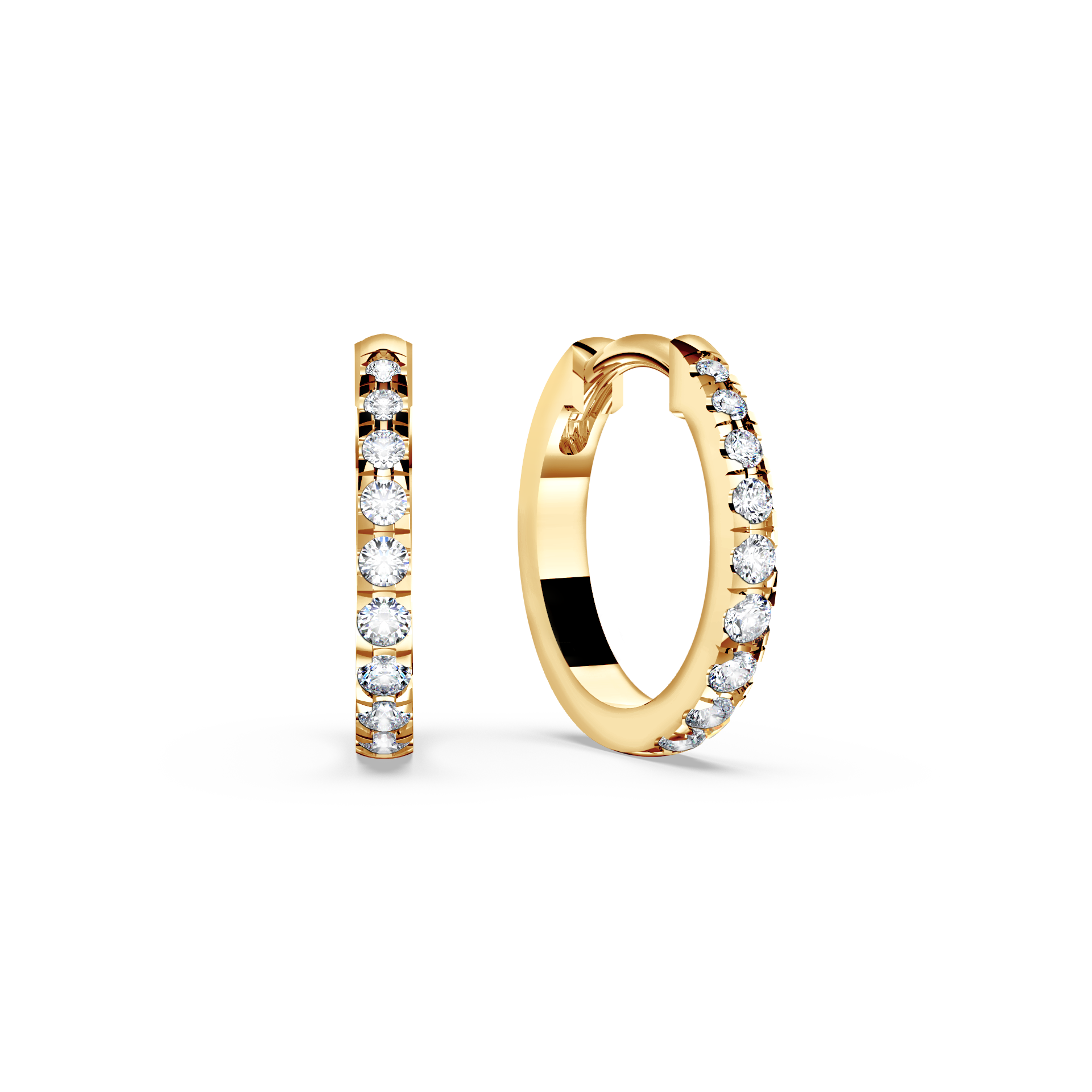 Ribbon Hoop Earrings
