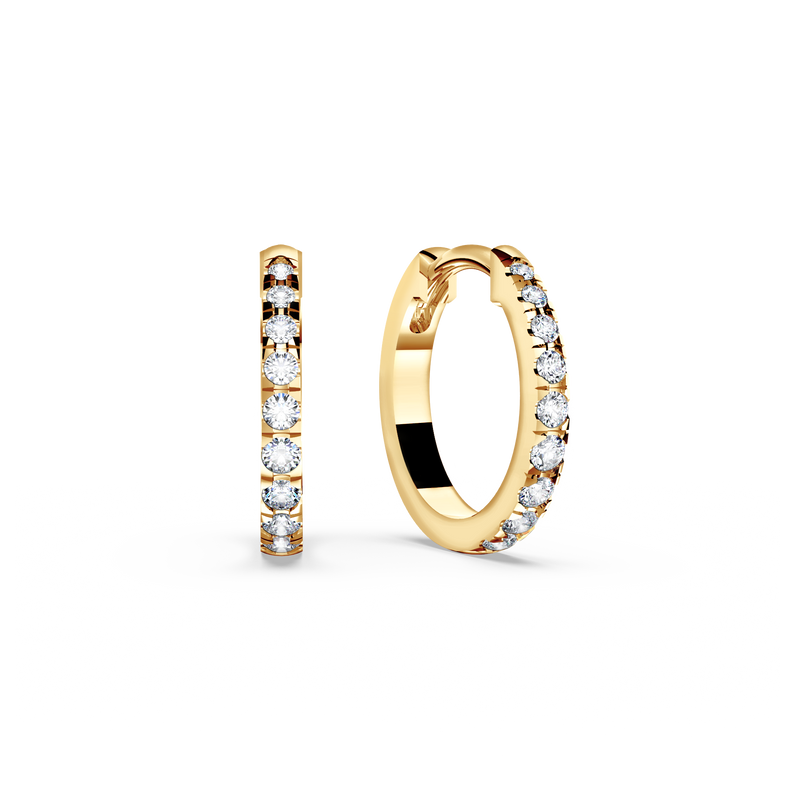 Ribbon Hoop Earrings