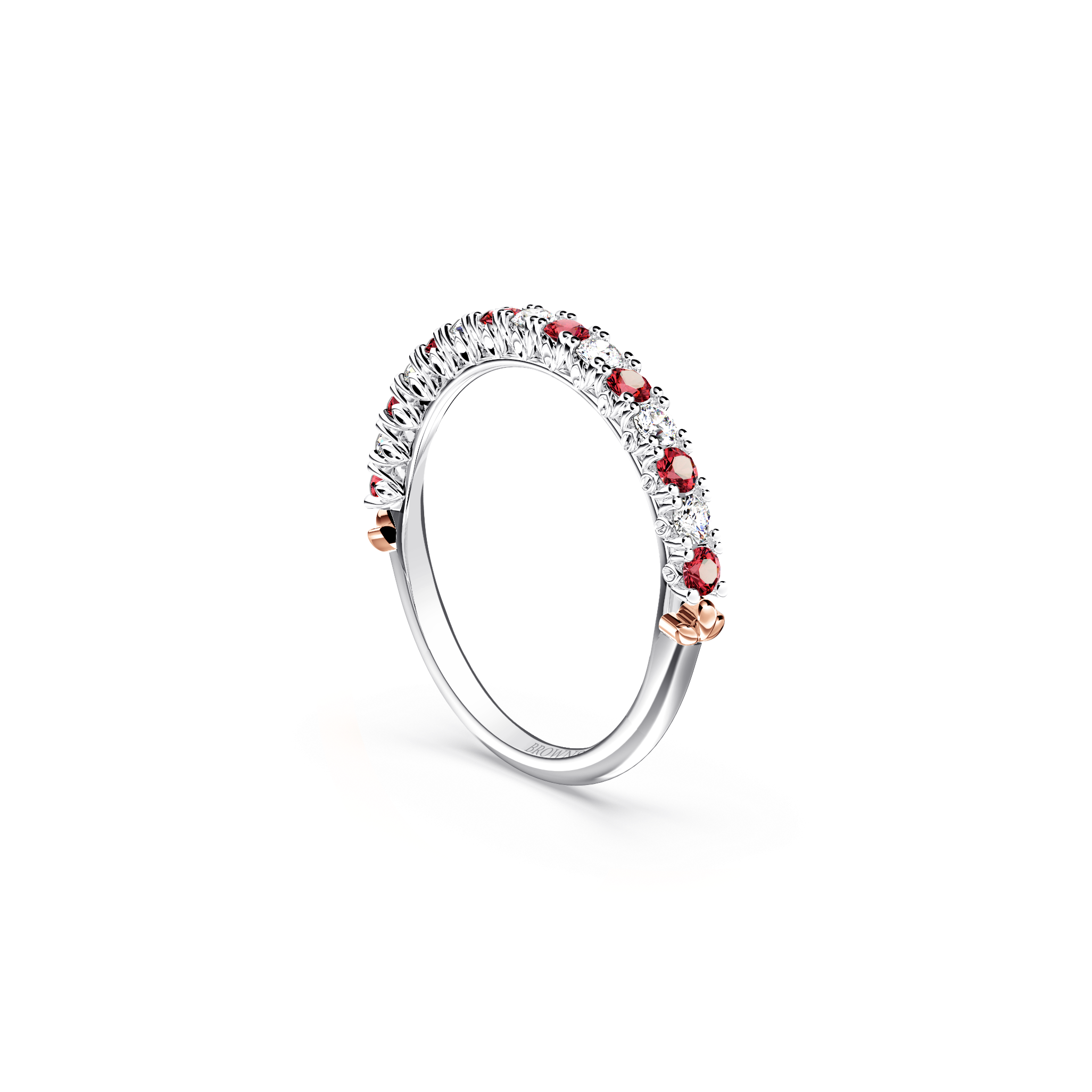 Protea Ruby and Diamond Eternity Ring