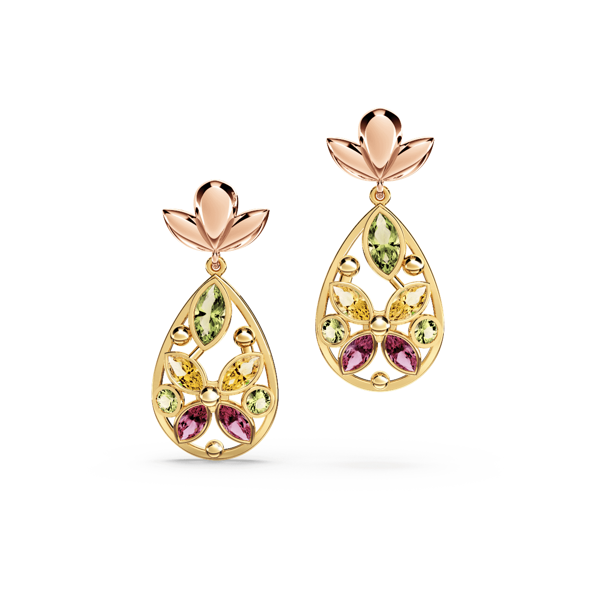 Butterfly Mosaic Earrings - Small