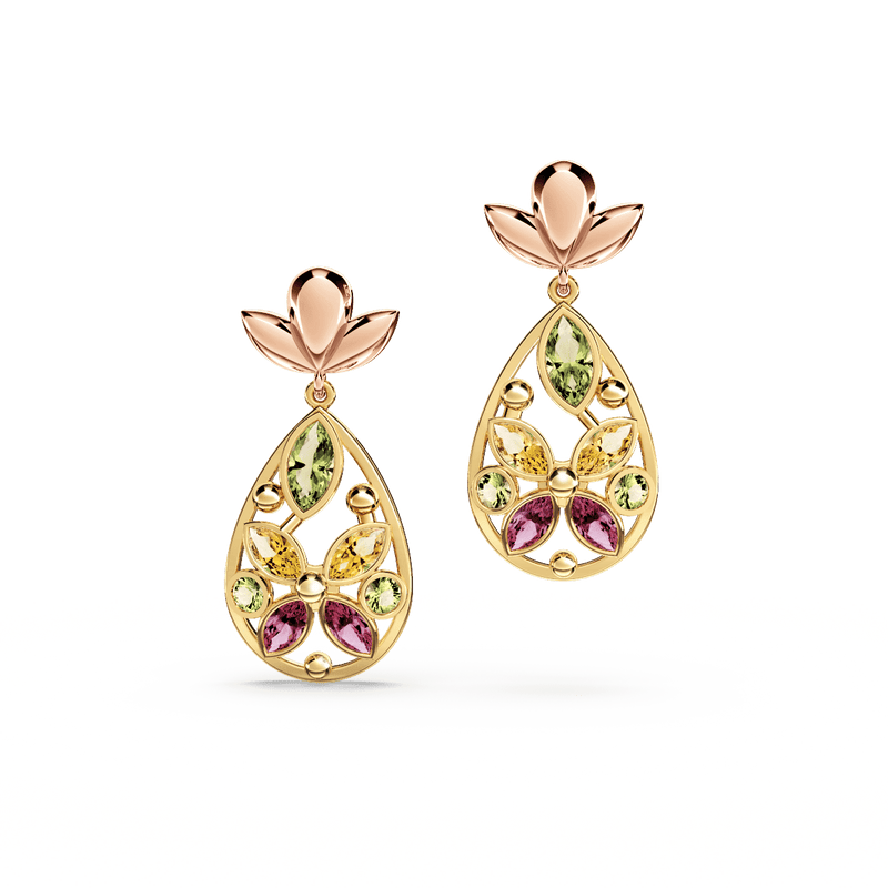 Butterfly Mosaic Earrings - Small