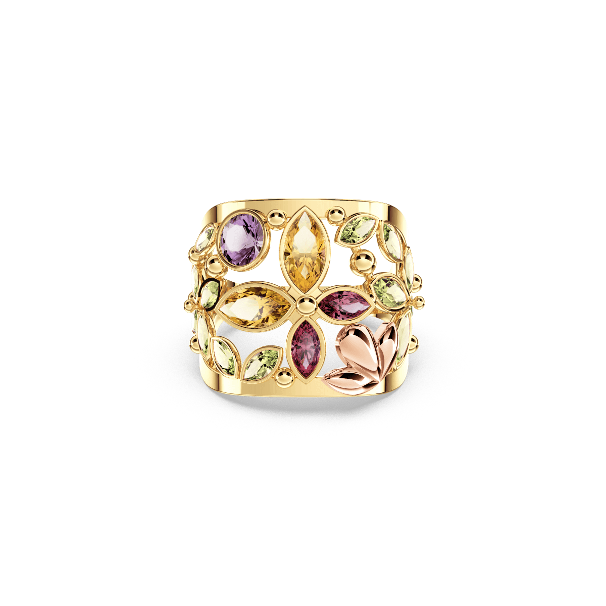 Butterfly Mosaic Ring