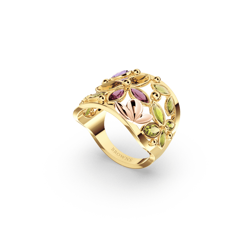 Butterfly Mosaic Ring