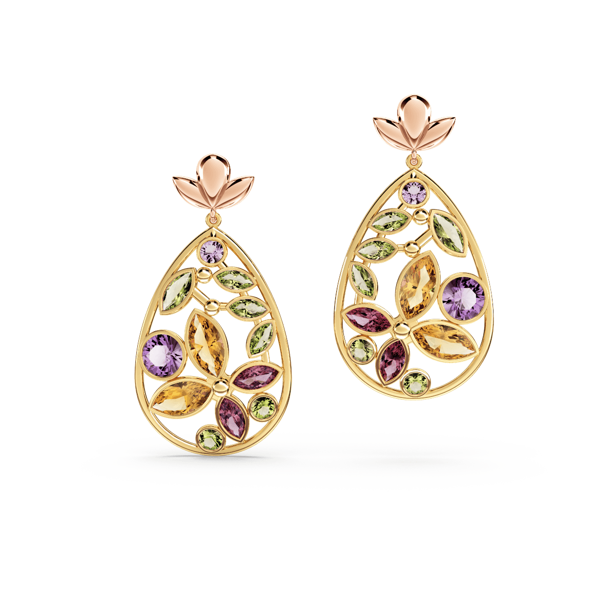 Butterfly Mosaic Earrings - Large