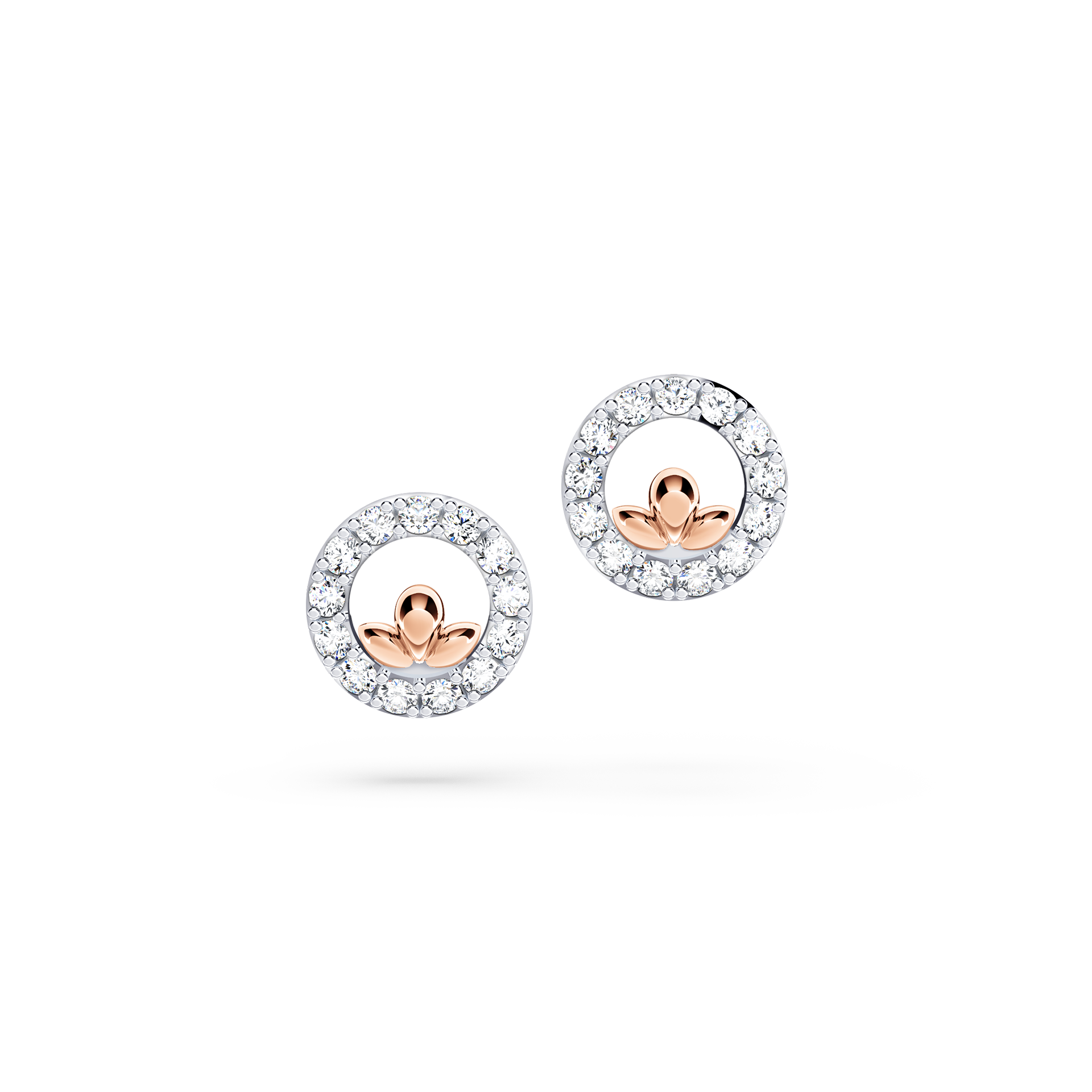 Guardian Angel Circle Diamond Earrings