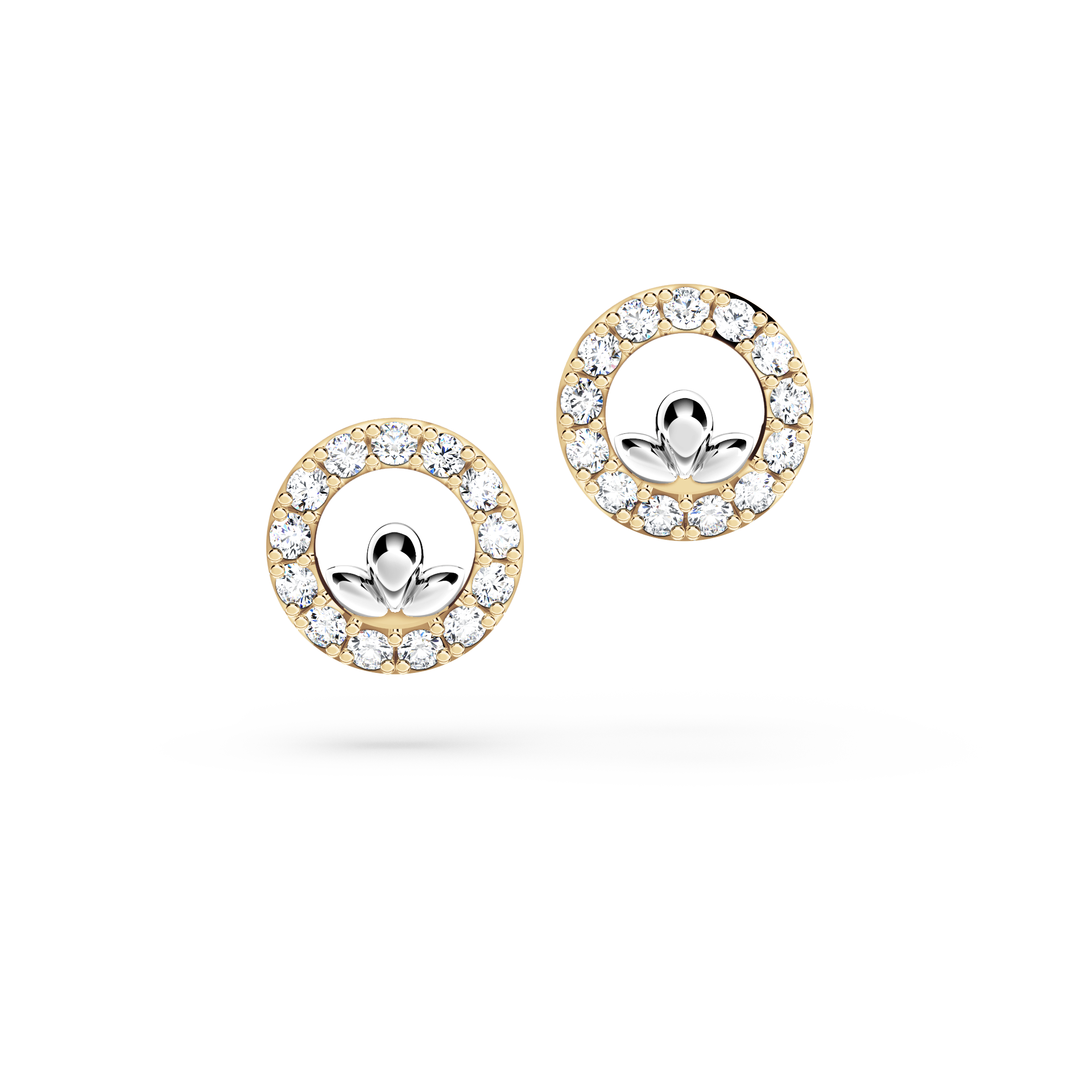 Guardian Angel Circle Diamond Earrings