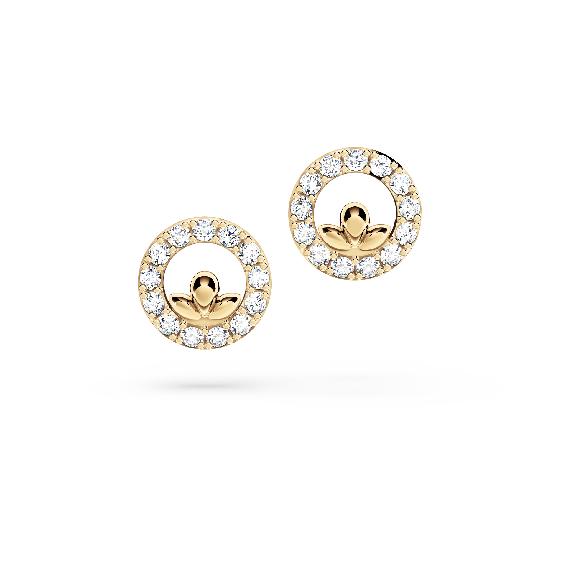 Guardian Angel Circle Diamond Earrings