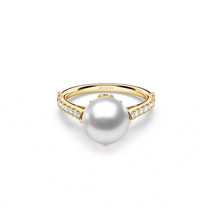 Pearl and Diamond Ring