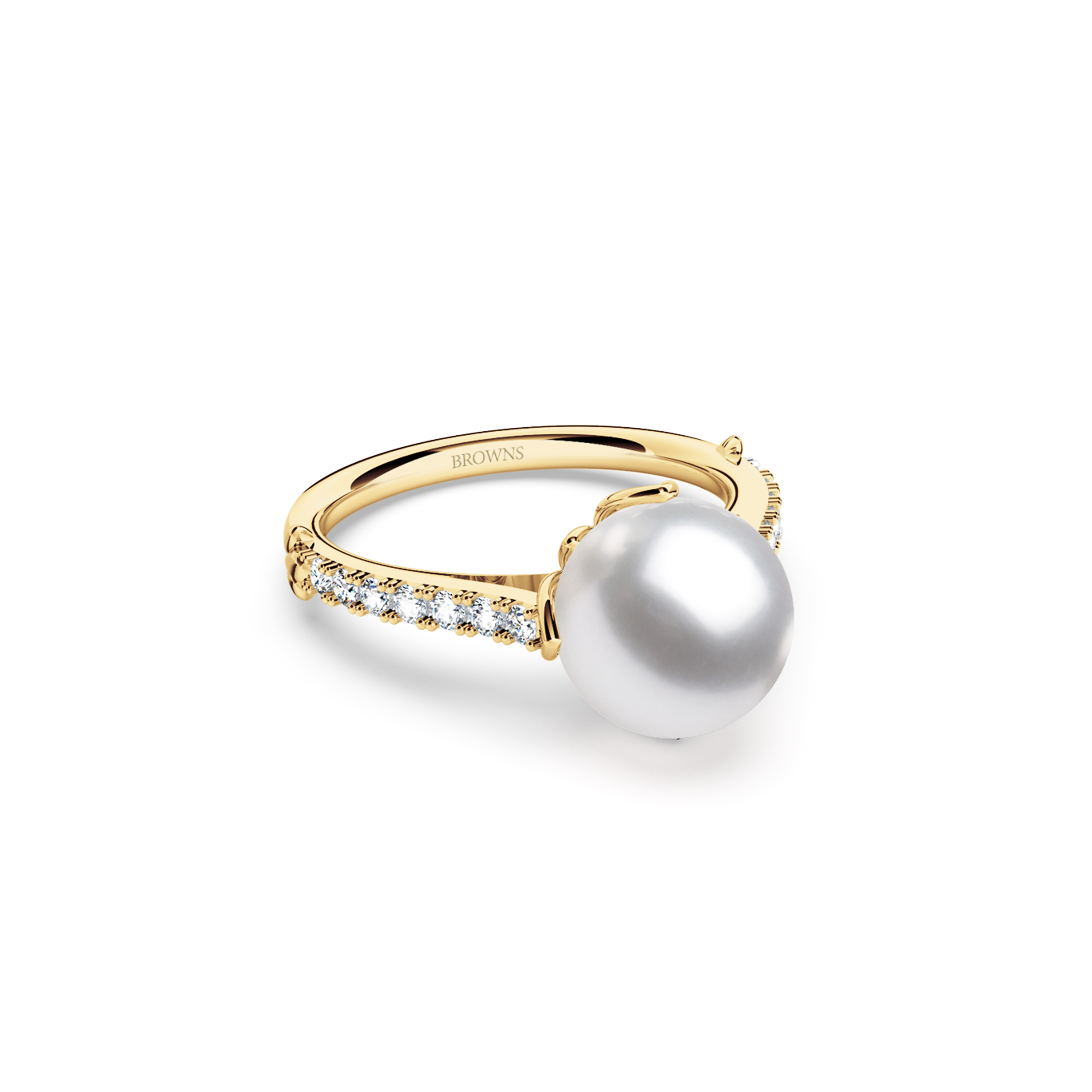 Pearl and Diamond Ring