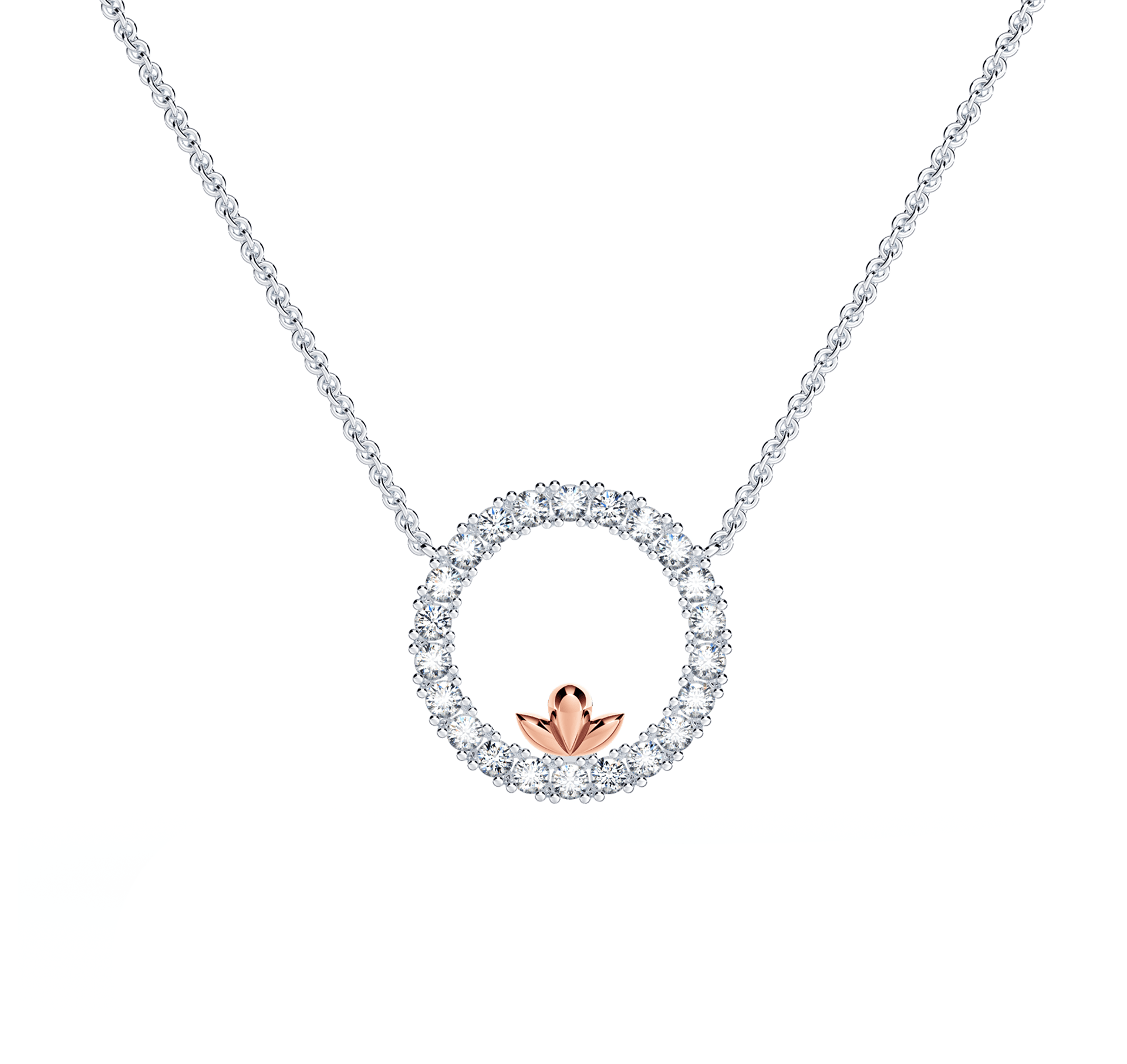 Circle Of Life Diamond Necklace - Medium