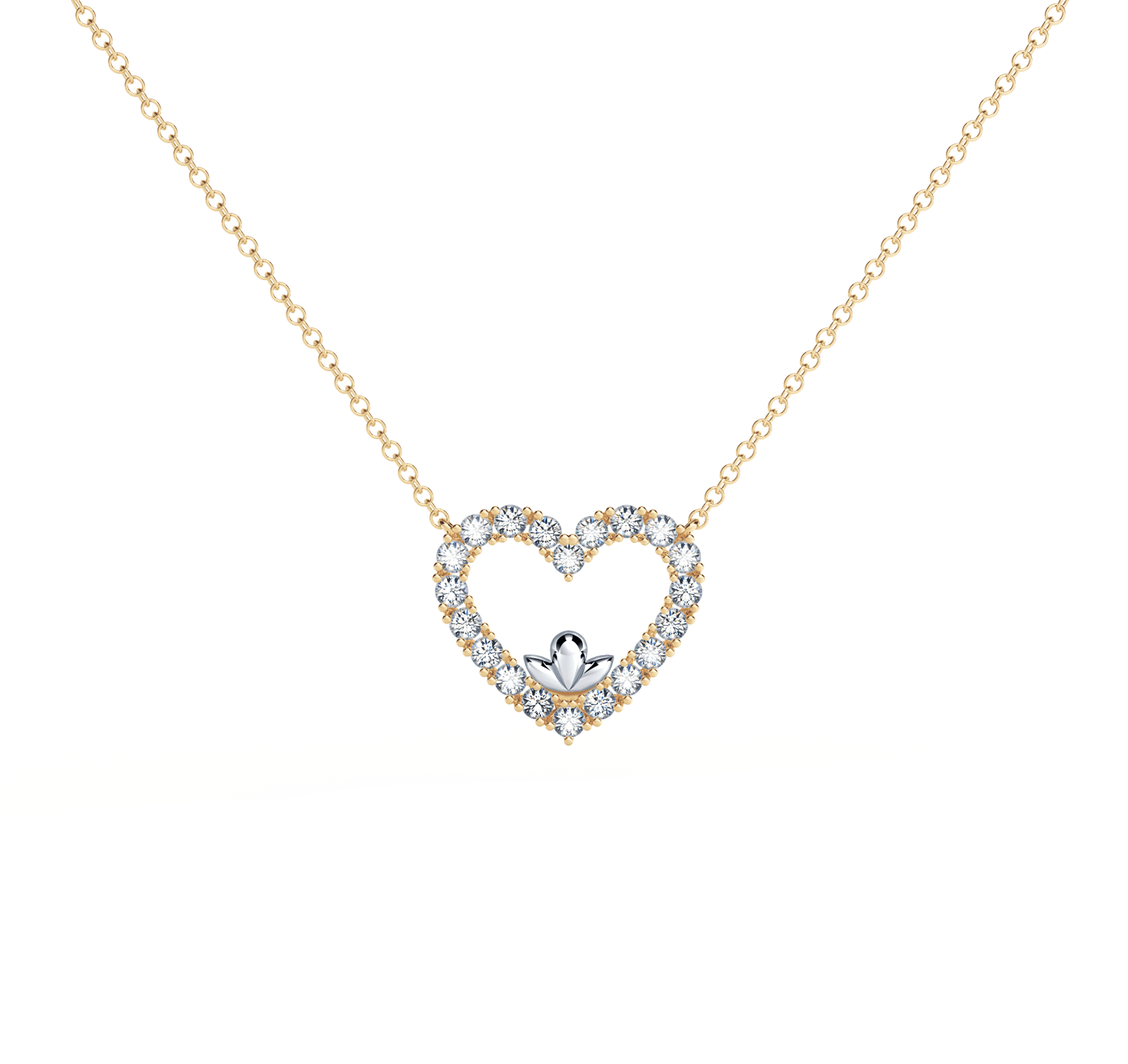 Heart Diamond Necklace - Medium