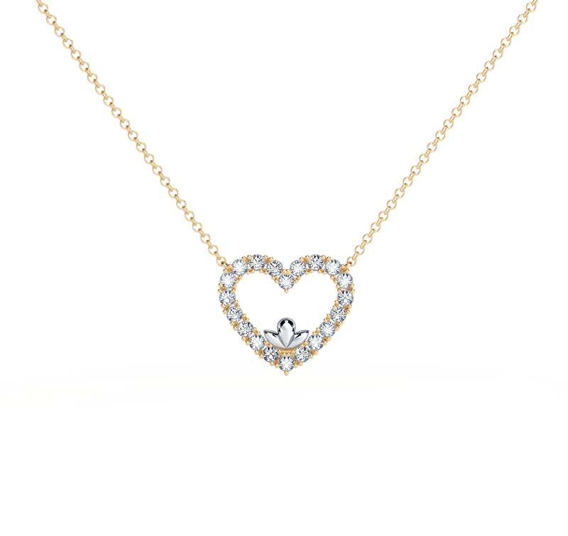 Heart Diamond Necklace - Medium