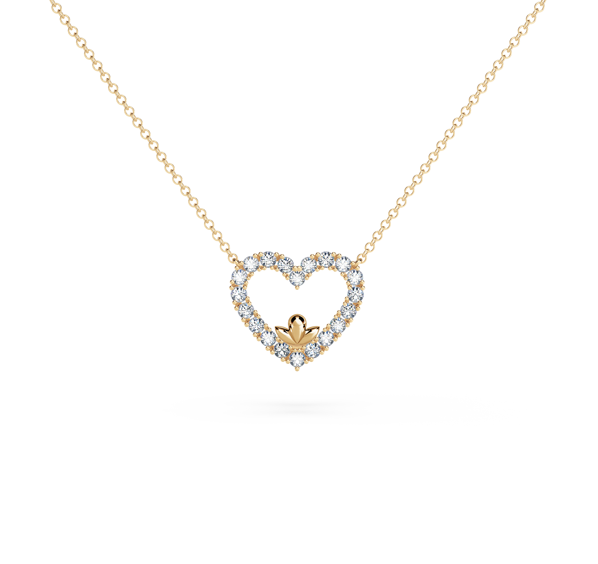 Heart Diamond Necklace - Medium