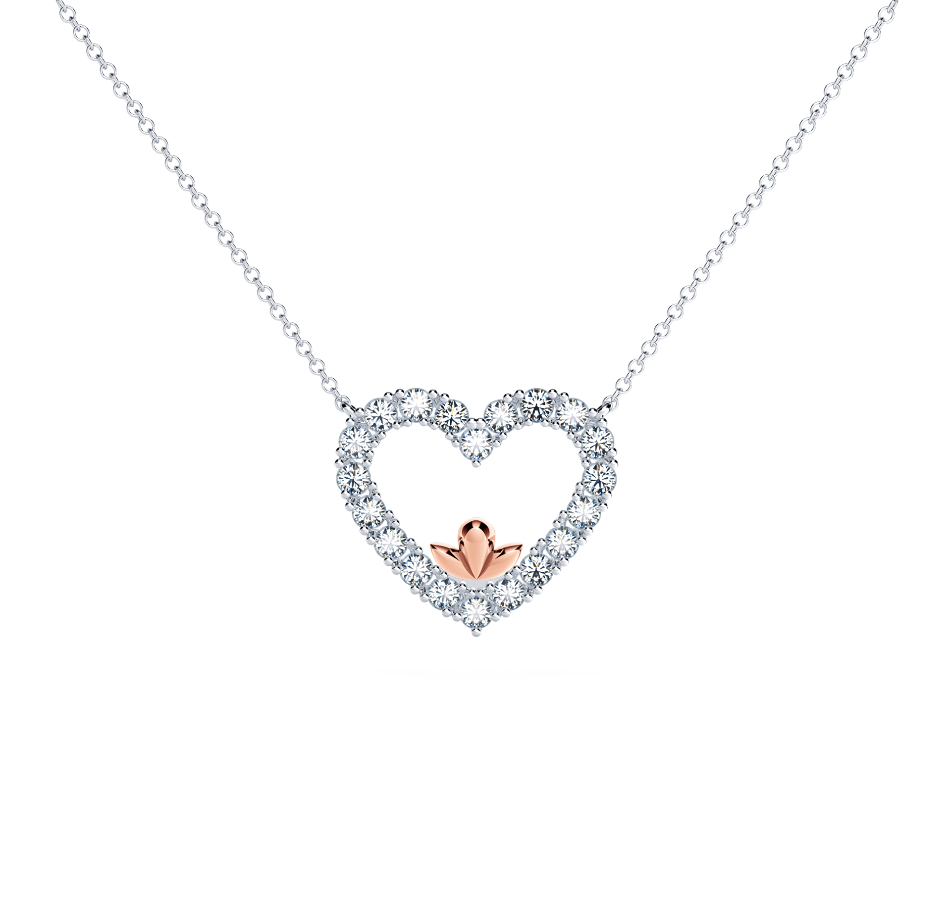 Heart Diamond Necklace - Large